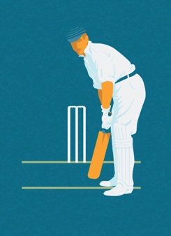 Cricket Batsman
vintage style